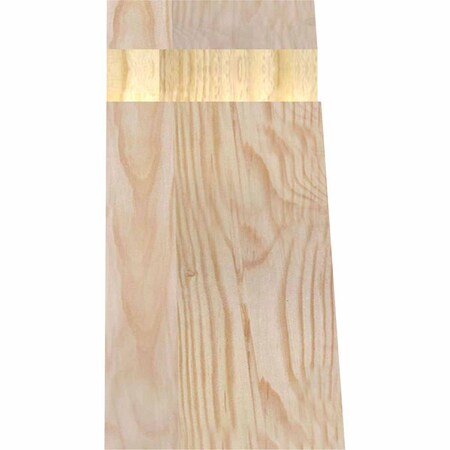 Ekena Millwork Portland Rough Sawn Timber Gable Bracket, Douglas Fir, 48"W x 8"H x 4"D x 6"F, 4/12 Pitch GBW048X08X0406POR00RDF